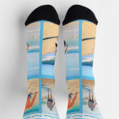 Chaussette Collage photo personnalisé Chaussettes vos photos  (Haut)