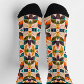 Chaussette Collection de Carrés Abstraits rétro populaire (Haut)