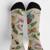 Chaussette Collection de la papillon Moth Nature Dessin (Haut)