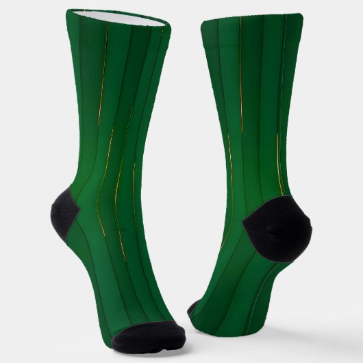 Chaussette Collection de Texture Vert Or tendance de luxe (Angulaire)