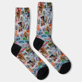 Chaussette Collection de timbres non triés (Droite)