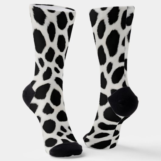 Chaussette Collection élégante Leopard blanc tendance de luxe (Angulaire)