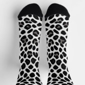 Chaussette Collection Luxe White Leopard Elégante (Haut)