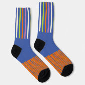 Chaussette Color Pop Stripes design rayé moderne (Droite)