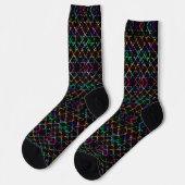 Chaussette Coloré Multicolore Joyeux rayé (Gauche)