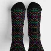 Chaussette Coloré Multicolore Joyeux rayé (Haut)