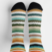 Chaussette COLORÉ Zigzag Multicolor Motif (Haut)