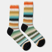 Chaussette COLORÉ Zigzag Multicolor Motif (Droite)