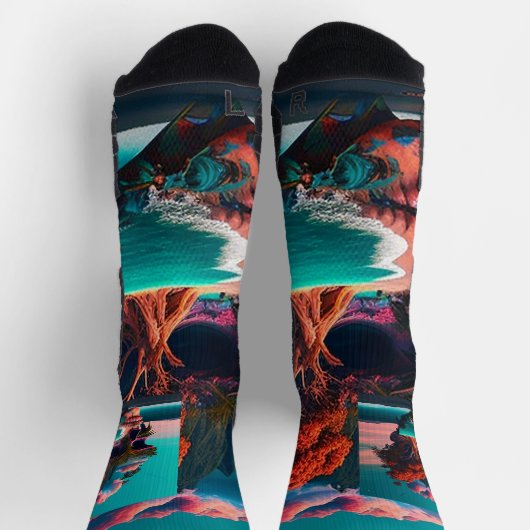 Chaussette Colored skull (Haut)