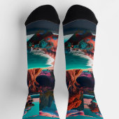 Chaussette Colored skull (Haut)