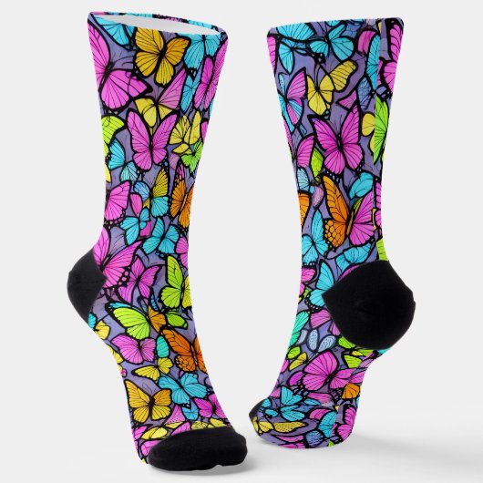 Chaussette Colorful Butterfly Pattern (Angulaire)