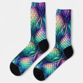 Chaussette Colorful/iridescent aquatic scales (Gauche)