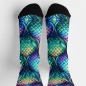 Chaussette Colorful/iridescent aquatic scales (Haut)