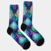 Chaussette Colorful/iridescent aquatic scales (Droite)