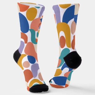 Chaussette Colorful Organic Shapes