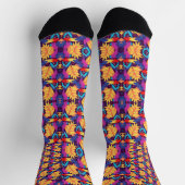 Chaussette Colorful socks feature a vibrant floral pattern (Haut)