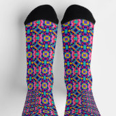 Chaussette Colorful socks featuring an intricate geometric  (Haut)