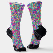 Chaussette Colorful socks with intricate geometric patterns  (Angulaire)