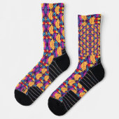 Chaussette Colorful socks with vibrant abstract patterns  (Gauche)