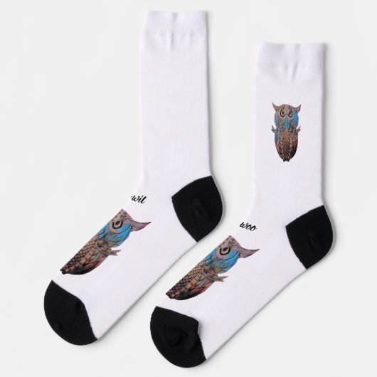 Chaussette Colourful Quirky Owl Socks (Gauche)