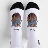 Chaussette Colourful Quirky Owl Socks (Haut)