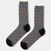 Chaussette Combinaison de Brown et Blue Color (Gauche)