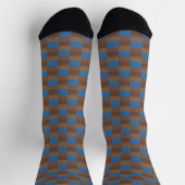 Chaussette Combinaison de Brown et Blue Color (Haut)