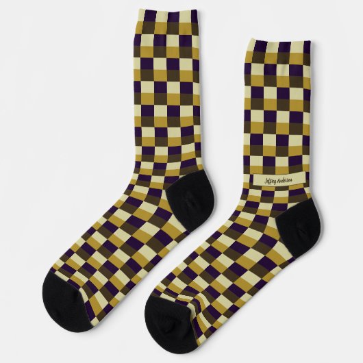 Chaussette Combinaison de couleur brun doré (Gauche)