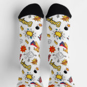 Chaussette Comic Book Pattern  (Haut)