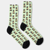 Chaussette Complètement Vaxxed Funny Geek plaisanterie inform (Droite)