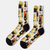 Chaussette Composition des formes géométriques colorées (Gauche)