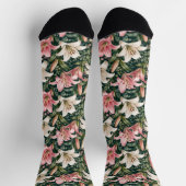 Chaussette Composition élégante de lys et de feuillage (Haut)