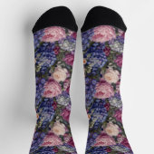 Chaussette Composition florale dense de jardin anglais (Haut)