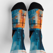 Chaussette Composition géométrique Abstraite (Haut)
