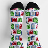 Chaussette Comptable des mûres comptables Peace Love (Haut)