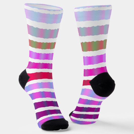 Chaussette Concepteur à rayures colorées (Angulaire)