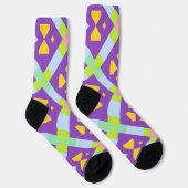Chaussette Conception Abstraite Géométrique Colorée (Droite)