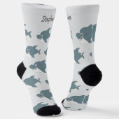 Chaussette Conception Chaussettes Requin (Angulaire)