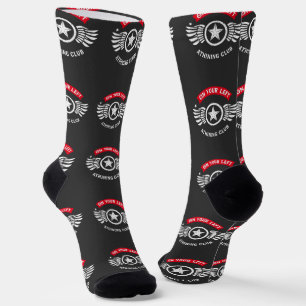 Chaussette Conception de badge de On Your Left Vintage Runnin