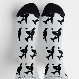 Chaussette Conception de baleine tueuse Chaussettes