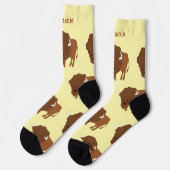 Chaussette Conception de bisons de chaussettes (Gauche)
