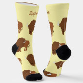 Chaussette Conception de bisons de chaussettes (Angulaire)