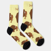 Chaussette Conception de bisons de chaussettes (Droite)