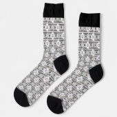Chaussette Conception de carrelage avec votre image sur des i (Gauche)