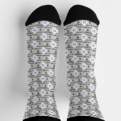 Chaussette Conception de carrelage avec votre image sur des i (Haut)