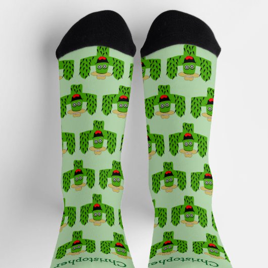 Chaussette Conception de chaussettes Cactus (Haut)