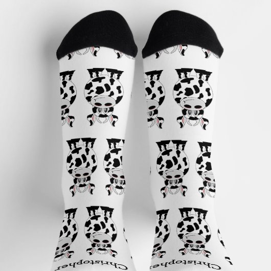 Chaussette Conception de chaussettes de vache (Haut)