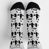 Chaussette Conception de chaussettes Panda (Haut)