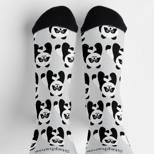 Chaussette Conception de chaussettes Panda (Haut)