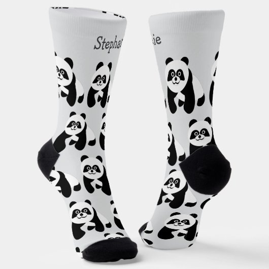 Chaussette Conception de chaussettes Panda (Angulaire)